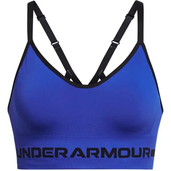 Under Armour Seamless Low Impact Longline Sports Bra - Blue 16
