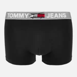 Tommy Jeans Mens Waistband Flag Boxer Briefs - Black - L