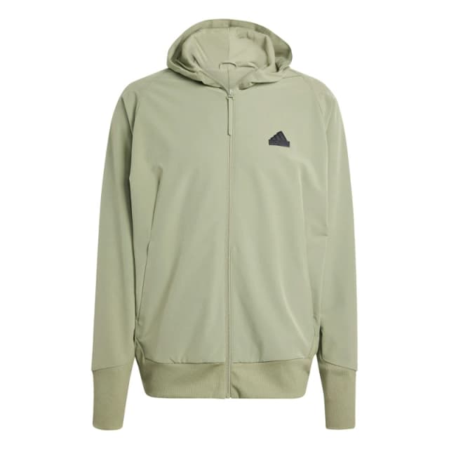 adidas Mens Z.N.E. Full Zip Tracksuit Top Green male L