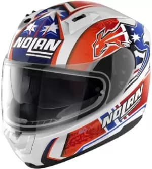 Nolan N60-6 Gemini Replica C. Stoner Helmet, white-red-blue Size M white-red-blue, Size M