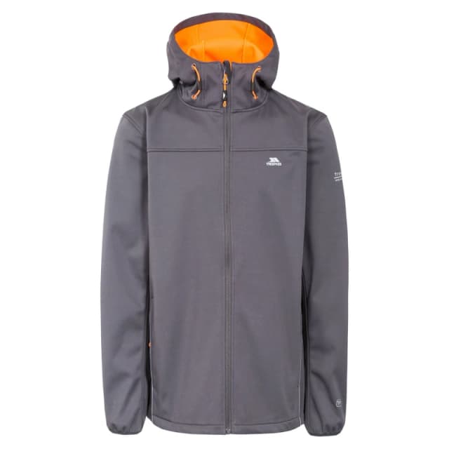 Trespass Trespass Men Zeek Waterproof Softshell Jacket in Dark Grey Size: X-Small Dark Grey XS Male 5057819834765
