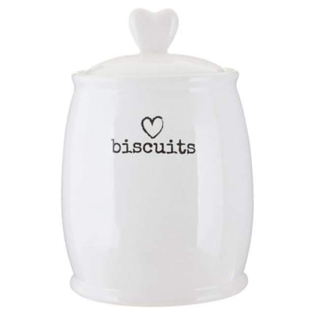 Premier Housewares Maison by Premier Charm Biscuit Canister White