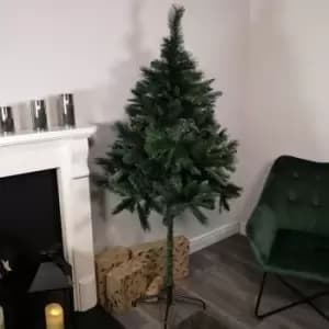6ft (1.8m) Premier PVC Space Saving Christmas Tree with 408 Tips in Green