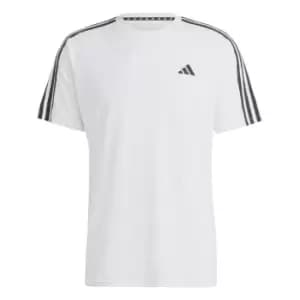 adidas Train Essentials 3-Stripes Training T-Shirt Mens - White