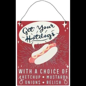Get Your Hotdog Wall Plaque