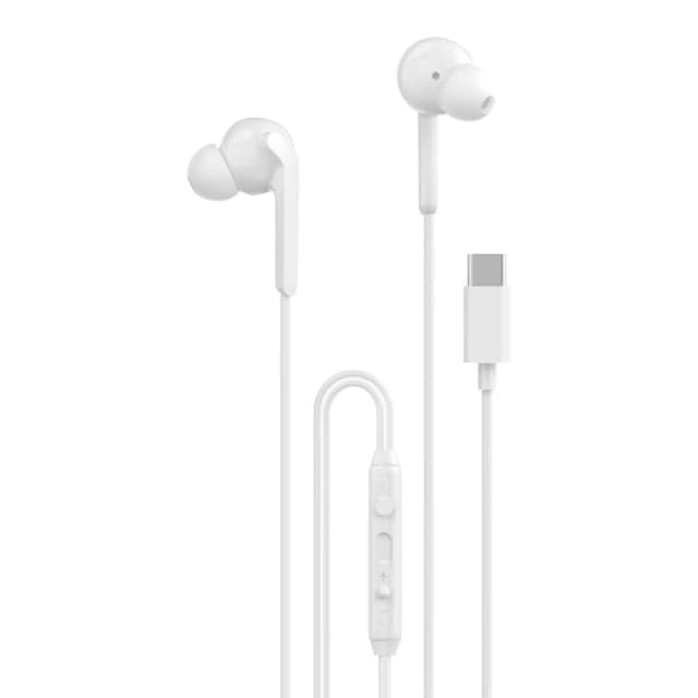 Maplin Wired Earbuds USB-C Soft Fit Hands Free Calling Volume Button