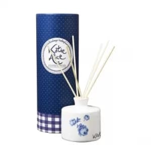 Katie Alice Vintage Indigo Ceramic Reed Diffuser Thai Flower Scent 150ml