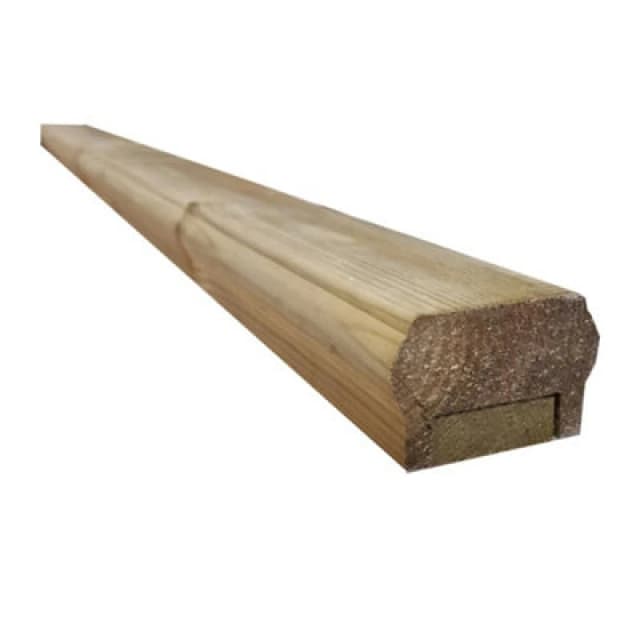Snowdon Timber Treated Decking Handrail/baserail (L) 2.39M (W) 70mm (T) 45mm 2 Pack