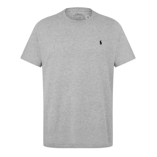 Polo Ralph Lauren Mens Regular Fit Short Sleeve T-Shirt Grey / Navy male S