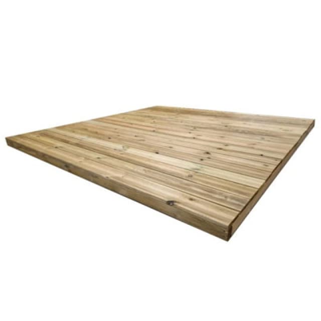 Snowdon Timber Factory Reject Treated Value Decking Kit (H) 84mm (W) 2.4M (L) 2.4M