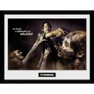 The Walking Dead Glenn Attack Framed Collector Print