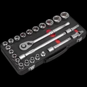 Sealey Premier Platinum Series 24 Piece 1/2" Drive Socket Set 1/2"