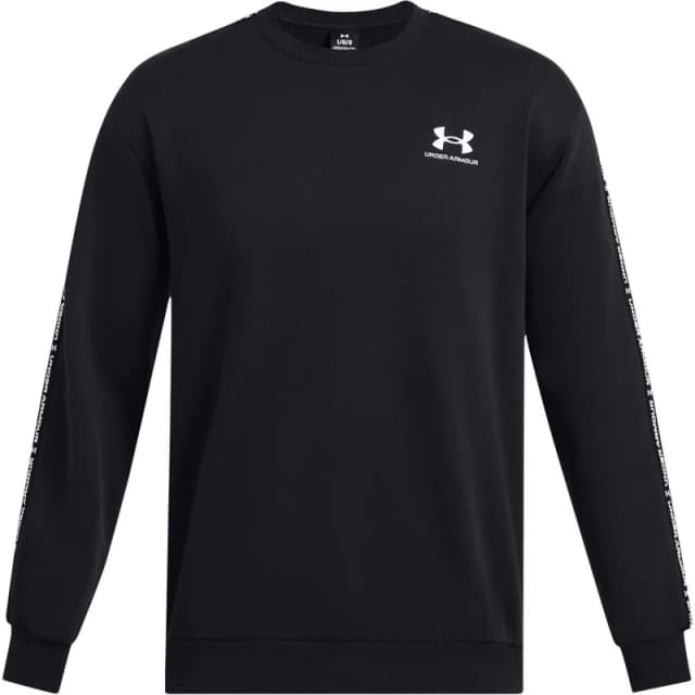Under Armour Icon Fleece Crew Taping Sweatshirt Mens - Black L