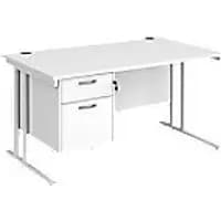 Dams International Desk MC14P2WHWH 1,400 x 800 x 725 mm