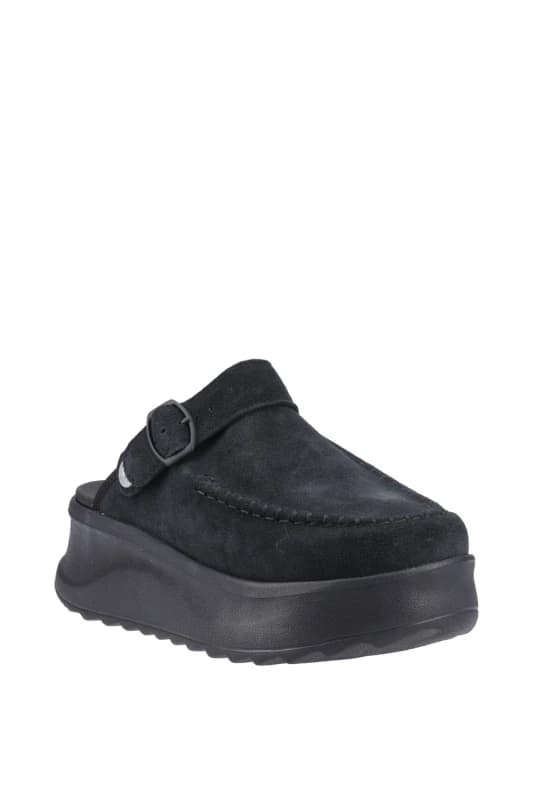 HEYDUDE Womens Delray Clog in Black Size: 4 Black Female 4