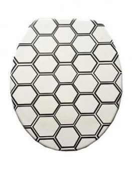 Aqualona Honeycomb Wooden Toilet Seat