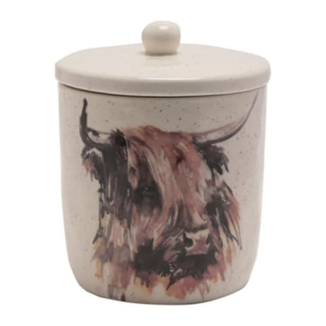Meg Hawkins Meg Hawkins Storage Canister - Highland Cow Multi