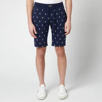 Polo Ralph Lauren Mens All Over Print Slim Lounge Shorts - Cruise Navy - M