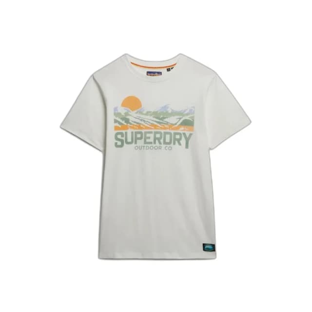 Superdry T-Shirt Superdry Outdoors Mountain Blanc Male 2XL
