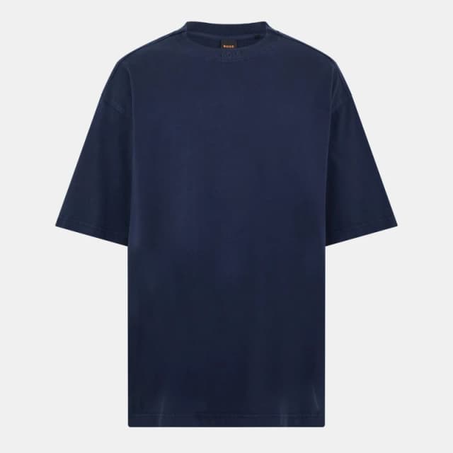 Boss Mens Tie Dye Regular Fit T-Shirt Dark Blue male S