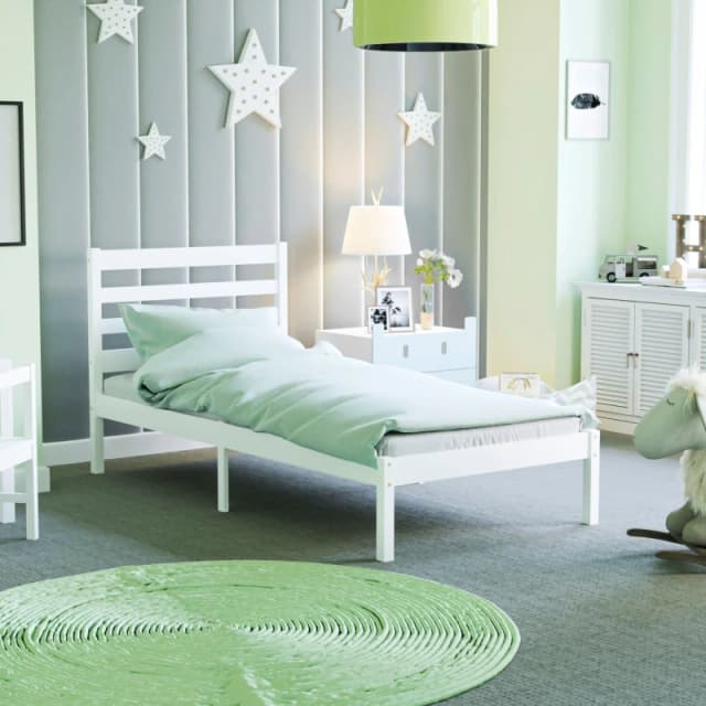 Lassic Junior Vida Libra Single Wooden Bed White unisex Single