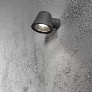 Konstsmide Trieste Outdoor Modern Dome Wall Light Anthracite Grey, IP44