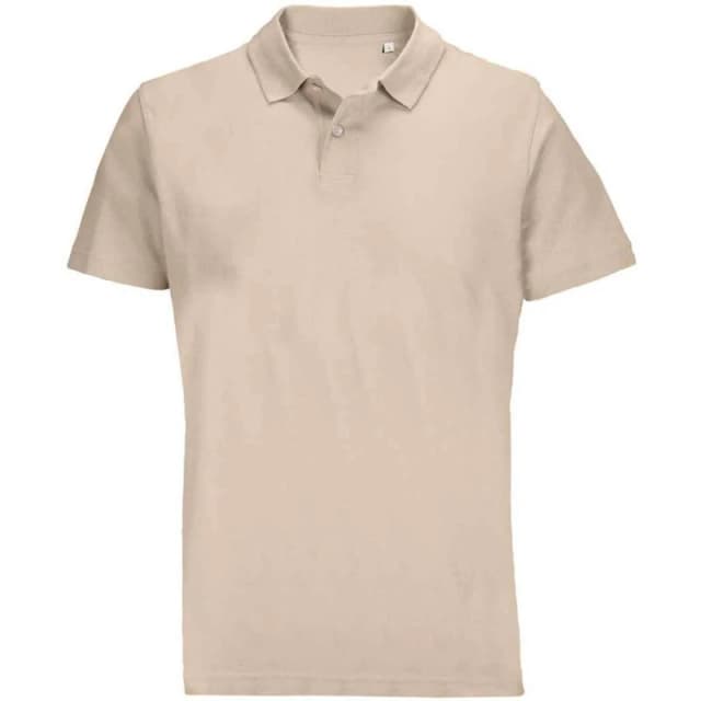 SOL'S Mens Pulse Pique Polo Shirt in Beige Size: Small Beige Male S