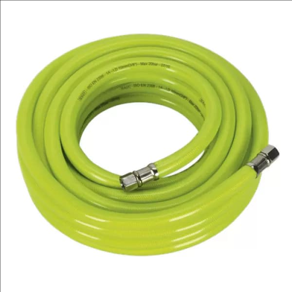 Sealey AHFC1038 Air Hose High Visibility 10mtr x Ø10mm with 1/4BSP Unions