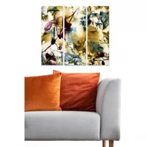 MDF216207562 Multicolor Decorative MDF Painting (3 Pieces)