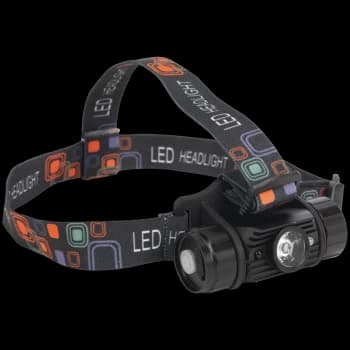 Sealey Rechargeable Head Torch 5W Cree Xpg LED Auto Sensor Black