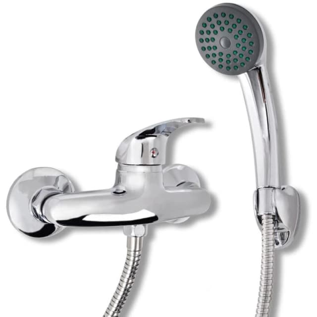 Vidaxl Bath Shower Mixer Tap Kit Chrome