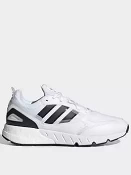 adidas Zx 1k Boost 2.0 Shoes, White/Black, Size 10.5, Men