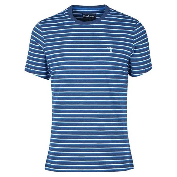 Barbour Ponte Striped T-Shirt - Blue L