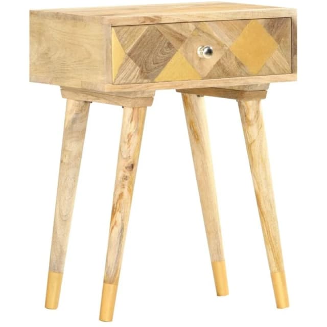 VIDAXL Bedside Cabinet 43x30x58cm Solid Mango Wood Vidaxl 285857