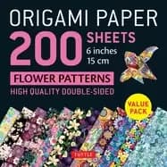 origami paper 200 sheets flower patterns 6 15cm double sided origami sheet