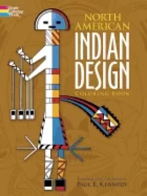 north american indian design coloring book
