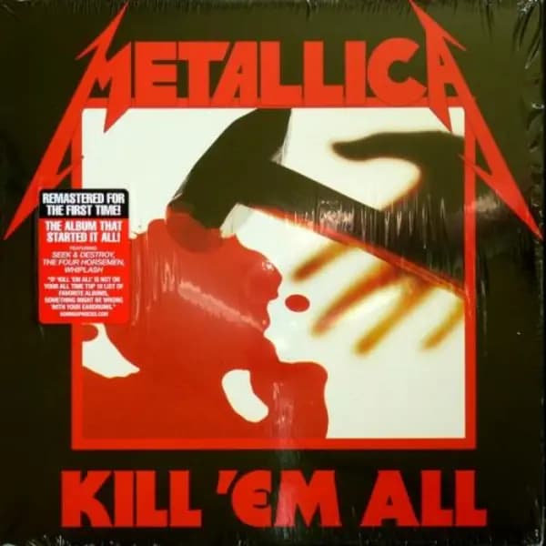 Metallica Kill 'Em All - Remastered - Sealed 2016 USA vinyl LP BLCKND003R-1