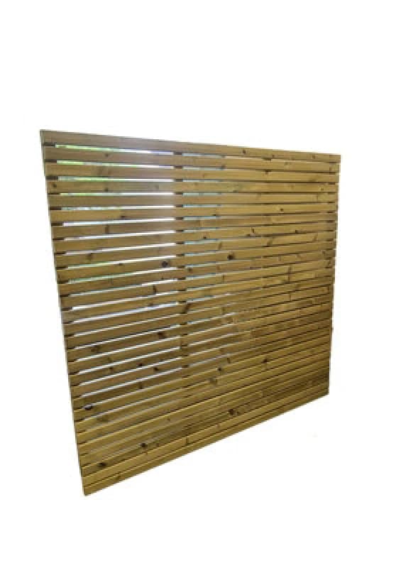 Churnet Valley Garden Furniture Ltd Contemporary Fence Panels - Pressure Treated Redwood - L5 X W180 X H90 Cm - Fully Assembled