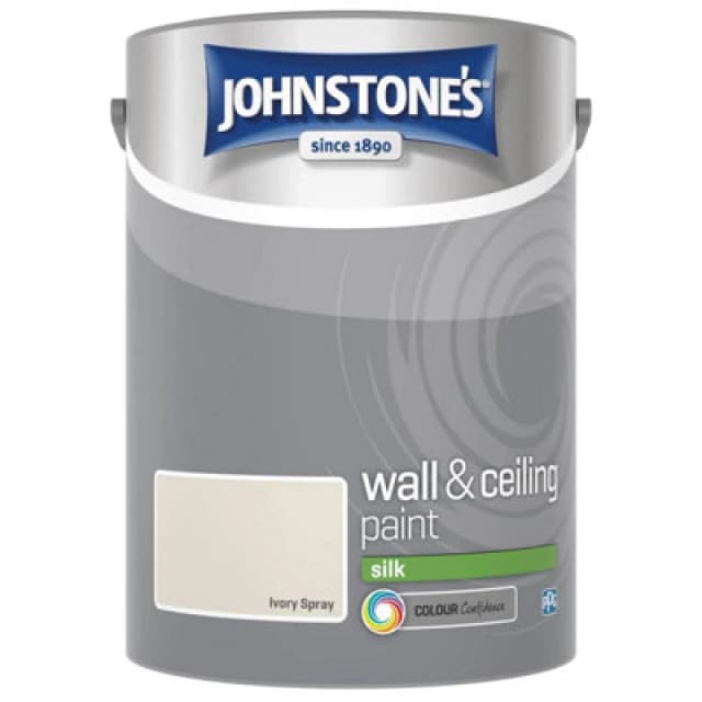 Johnstone's Silk Emulsion Paint, 5L, Ivory Spray