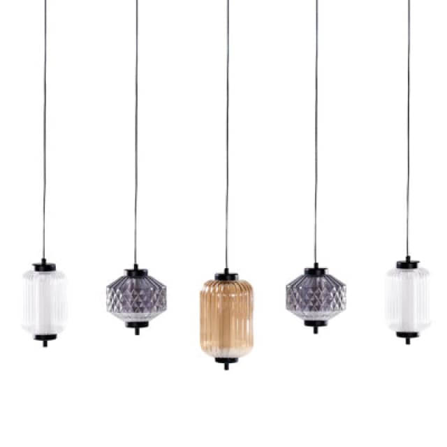 Beliani LED Pendant Lamp Sullane LED Glass Multicolour