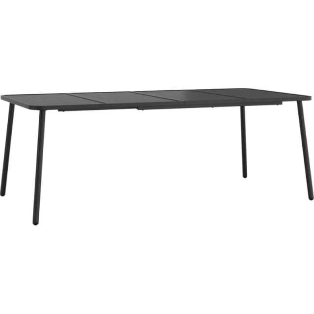 VIDAXL Garden Table Anthracite 200x100x71cm Steel Vidaxl 8720845775124