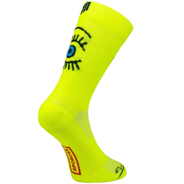 Sporcks Eye Yellow Socks, Size M