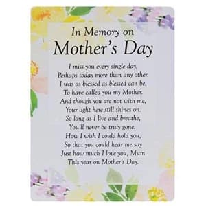 Graveside Memorial Cards - On Mother's Day