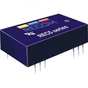 RECOM REC5 1205DRWH4A REC5 1205DRWH4A 5W DCDC Converter REC5 1205DRWH4A 9 18 Vdc 5 Vdc 500 mA 5 W