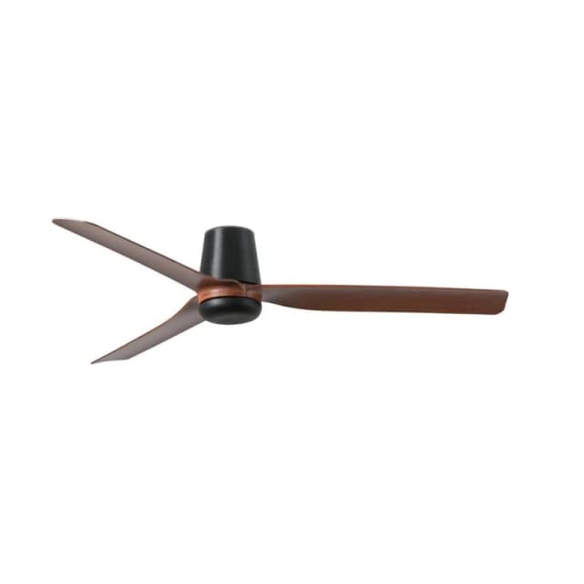 Netlighting Punt Tub Medium Black Dark Wood DC Ceiling Fan 6 Speed Black Unisex