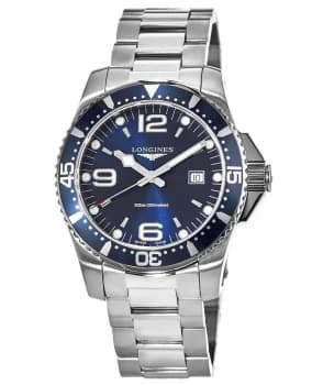 Longines HydroConquest Quartz 44mm Blue Dial Steel Mens Watch L3.840.4.96.6 L3.840.4.96.6