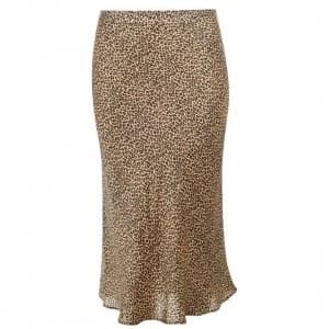 SET Satin Midi Skirt - Stone Grey 0729