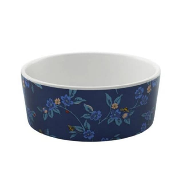 Cath Kidston Flora Fauna Greenwich Flowers Ceramic Pet Bowl Small