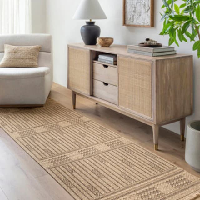 Livabliss In- & Outdoor Cottage Jute-Look Dark Brown Sunny Runner Rug 80 X 220 Cm - Easy To Clean, Perfect For Balcony Or Dining Room