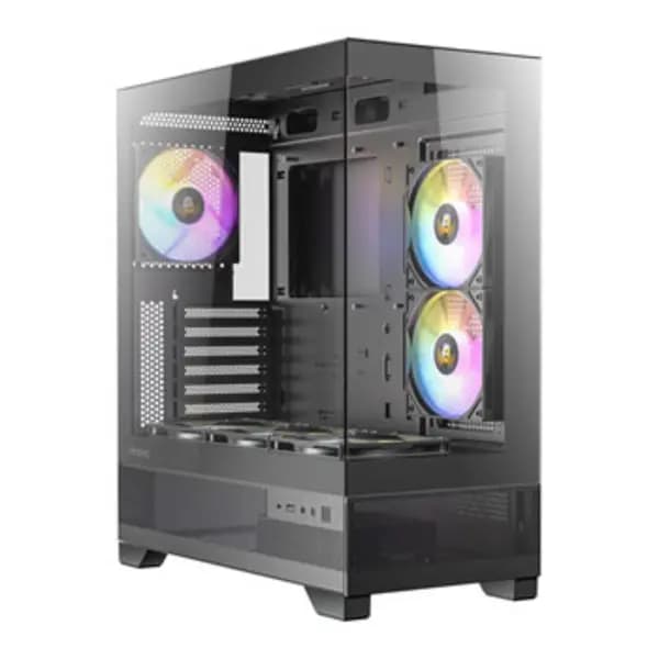 Antec ANTEC CX700 Mid Tower Gaming Case Black 270 Full-view tempered glass 6x 120mm RGB fans 1x USB 3.0 / 1x USB Type-C ATX Micro ATX ITX 0-761345-100
